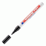 MARQUEUR PERMANENT EDDING 751 PEINTURE POINTE OGIVE DE 1 À 2 MM NOIR