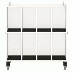 MEUBLE BAS SHIFT+ LANDSCAPE MÉLA POUR CARTABLES 8 CASES - BLANC - BLANC - MANUTAN COLLECTIVITÉS