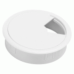 OBTURATEUR PASSE-CÂBLES ROND DIAMÈTRE 80 MM BLANC