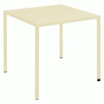 TABLE CANADA 80 X 80 CM ACIER - ÉCRU - JAYSO