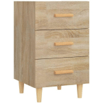 TABLE DE CHEVET CHÊNE SONOMA 40X40X66 CM BOIS D'INGÉNIERIE