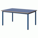 TABLE MALIBU 120X80 T3 4P STRA ALAISÉ BLEU U525/BLEU 5005