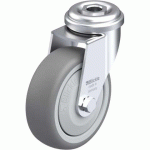 BLICKLE - ROULETTE PIVOTANTE Ø 75MM BANDAGE CAOUTCHOUC TPE 75KG - LRA-TPA 75KF