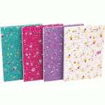 BLOC FLOWERS AGRAFÉ 105X148 160 PAGES 90G LIGNÉ 6MM - OXFORD