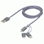 CORDON AVEC CONNECTEUR TYPE A VERS TRIPLE CONNECTEUR LEGRAND