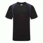LOT DE 3 - PORTWEST CD811 T-SHIRT COTON LÉGER WX2 MANCHES COURTES NOIR/MARINE - TAILLE XXL