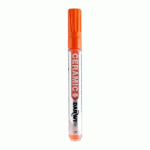 LOT DE 6 - DARWI MARQUEUR PEINTURE SUR CÉRAMIQUE À FROID POINTE CONIQUE FINE 2MM - ORANGE