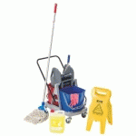 PACK ÉQUIPEMENT CHARIOT DE LAVAGE 2 X 18 LITRES
