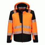 PORTWEST T166 VESTE DE PLUIE HV PW3 (3L) ORANGE/NOIR - TAILLE XL
