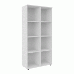 STRUCTURE CASIER FLEXYCAZ 8 CASES VIDES 2 X 4 CASES L 80 X P 42 X H 173,5 BLANC