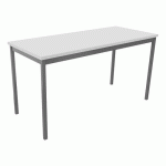 TABLE DE RÉUNION TREFF 140 X 60 BLANC/ ALU