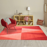 UNAMOURDETAPIS - 120X170 - TAPIS SALON AF BIGTRI ROUGE 120X170 FAIT EN EUROPE - ROUGE