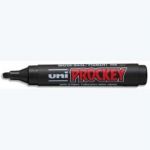 UNIBALL MARQUEUR PERMANENT PTE BISEAUTÉE CORPS PLASTIQUE ENCRE PIGMENTÉE À BASE D'EAU NOIRE UNI PROCKEY