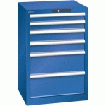 ARMOIRE BLEU SÉCU. 564X572X850 AVEC 6 TIR. 75KG _ 14.258.100 - LISTA