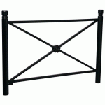BARRIÈRE PROVINCE ROSACE 1.57 M CITY - ZINC NOIR 9005 - PROCITY