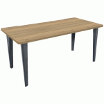 BUREAU EVIDENCE 160 X 80 CM CHÊNE NATUREL PIED ANTHRACITE - VINCO