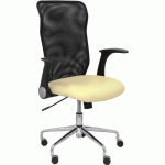 CHAISE MINAYA SIMILICUIR - CRÈME - PIQUERAS Y CRESPO