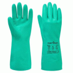 LOT DE 24 - PORTWEST A810 GANT NITROSAFE CHIMIQUE VERT - TAILLE XL - LA PAIRE