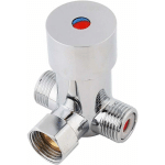 MITIGEUR VALVE - G1 / 2 VANNE DE MÉLANGE CHAUD D'EAU FROIDE THERMOSTATIQUE MÉLANGEUR DE DOUCHE CONTRÔ DE LA TEMPÉRATURE POUR ROBINET AUTOMATIQUE