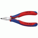 PINCE ÉLECTRO COUPANTE DE DEVANT PETIT BISEAU 120MM 65° BI-MATIÈRE - KNIPEX