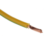 CÂBLE TRIPLE HOMOLOGATION RS PRO VERT/JAUNE, SECTION 2,5 MM² 1 KV C.C., 600 V C.A., , TRIPLE HOMOLOGATION ( PRIX POUR BOBINE DE 100 MÈTRES )