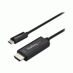 STARTECH.COM 10FT (3M) USB C TO HDMI CABLE, 4K 60HZ USB TYPE C TO HDMI 2.0 VIDEO ADAPTER CABLE, THUNDERBOLT 3 COMPATIBLE, LAPTOP TO HDMI MONITOR/DISPLAY, DP 1.2 ALT MODE HBR2 CABLE, BLACK - 4K USB-C VIDEO CABLE (CDP2HD3MBNL) - CÂBLE ADAPTATEUR - HDMI / U