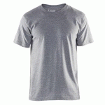 T-SHIRTS PACK X10 GRIS TAILLE XXXL - BLAKLADER