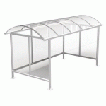 ABRI FUMEURS STANDARD 45 X 25 ALUMINIUM BLANC - ABRI PLUS