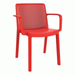 FAUTEUILS FRESH POLYPROPYLÈNE - ROUGE - GARBAR