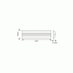 FER DE RABOT ACIER HSS POUR SYSTEME VARIPLAN - LONGUEUR 240 MM (L'UNITÉ)