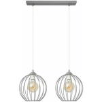 HELAM LIGHTING - HELAM MERCURE PLAFONNIER STRAIGHT BAR GRIS 50CM