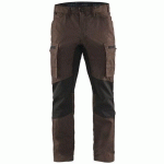 PANTALON DE TRAVAIL SERVICES STRETCH MARRON/NOIR TAILLE 38C - BLAKLADER