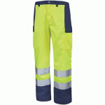 PANTALON FLUO BASE XP 9B81 - JAUNE FLUO / MARINE - 0 - CEPOVETT SAFETY