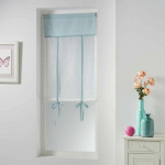 STORE VOILAGE FEMINA 60X150CM BLEU