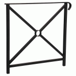 BARRIÈRE HÉRITAGE SIMPLE CROIX 80 CM SIMPLE CROSSE NOIR 9005 - PROCITY