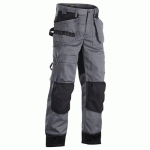 PANTALON DE TRAVAIL ARTISAN+ BICOLORE GRIS/NOIR TAILLE 44L - BLAKLADER