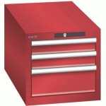 ARMOIRE ROUGE 411X725X383 AVEC 3 TIR. 75KG _ 78.437.070 - LISTA