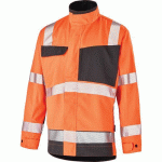 BLOUSON FLUO ADVANCED 9D30 - ORANGE FLUO / GRIS CHARCOAL - 1 - CEPOVETT SAFETY