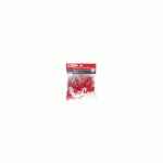 CHAÎNE EN PLASTIQUE 5M ROUGE ET BLANCHE N°8 LS SACHET - TALIAPLAST - 530122