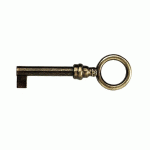 CLEF X 42 RONDE ZAMAK FINITION LAITONNÉ VIEILLI - CADAP - 1253/28V