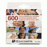 ETUIS DE 600 COINS PHOTOS AUTOCOLLANTS - CRISTAL - LOT DE 10