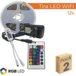 LED ATOMANT SL - KIT RUBAN LED RGB WIFI 5M 12V 30LED/M COUPE 10CM LOT DE 2 U. - LOT DE 2 U.