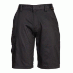 LOT DE 2 - PORTWEST S797 BERMUDA FEMME COMBAT NOIR - TAILLE M