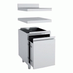 MEUBLE NEUTRE INOX TIROIR À DECHETS MNTB-60