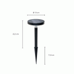 PRIOS GLENIOS LAMPE SOLAIRE LED AVEC PIQUET DE TERRE