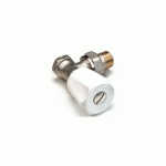 ROBINET DE RADIATEUR EUROSAR ÉQUERRE NICKELÉ 3/8'' - COMAP - 418203