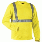 T-SHIRT MANCHES LONGUES HAUTE VISIBILITÉ COL V TAILLE XS - BLAKLADER