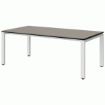 TABLE MALIBU 160X80 T3 SOUDÉ STRA GRIS U727/NOIR BLC 9016