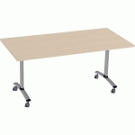 TABLE PLIANTE AXE 160X68 CM ERABLE/ALU - MANUTAN EXPERT