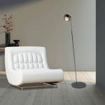 TOP LIGHT PUK MAXX FLOOR MINI LED MAT/CLAIR, NOIR MAT